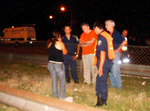 29/01/2008: JOVEN MURIO ATROPELLADO EN LA PANAMERICANA.  Un familiar de la victima brinda detalles de lo sucedido a los investigadores.  Habr�a sido un suicidio 