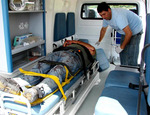 29/01/2008: MUERE UN MOTOCICLISTA AL SER EMBESTIDO POR UN AUTO.  El motociclista falleci� cuando era conducido al hospital local. 